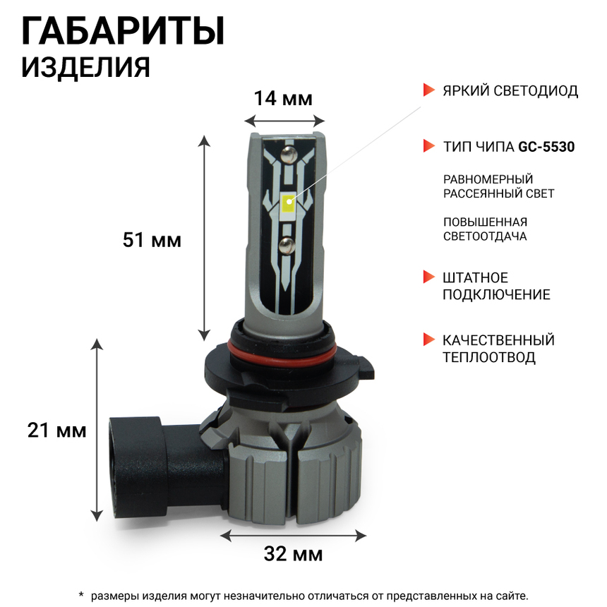 Лампа светодиодная X2-HB3