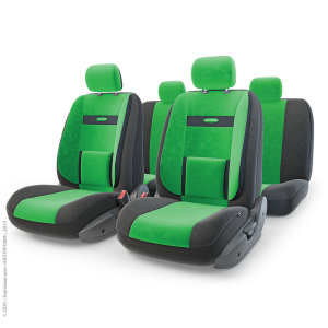Чехлы на сиденья универсальные COMFORT COM-1105 BK/GREEN