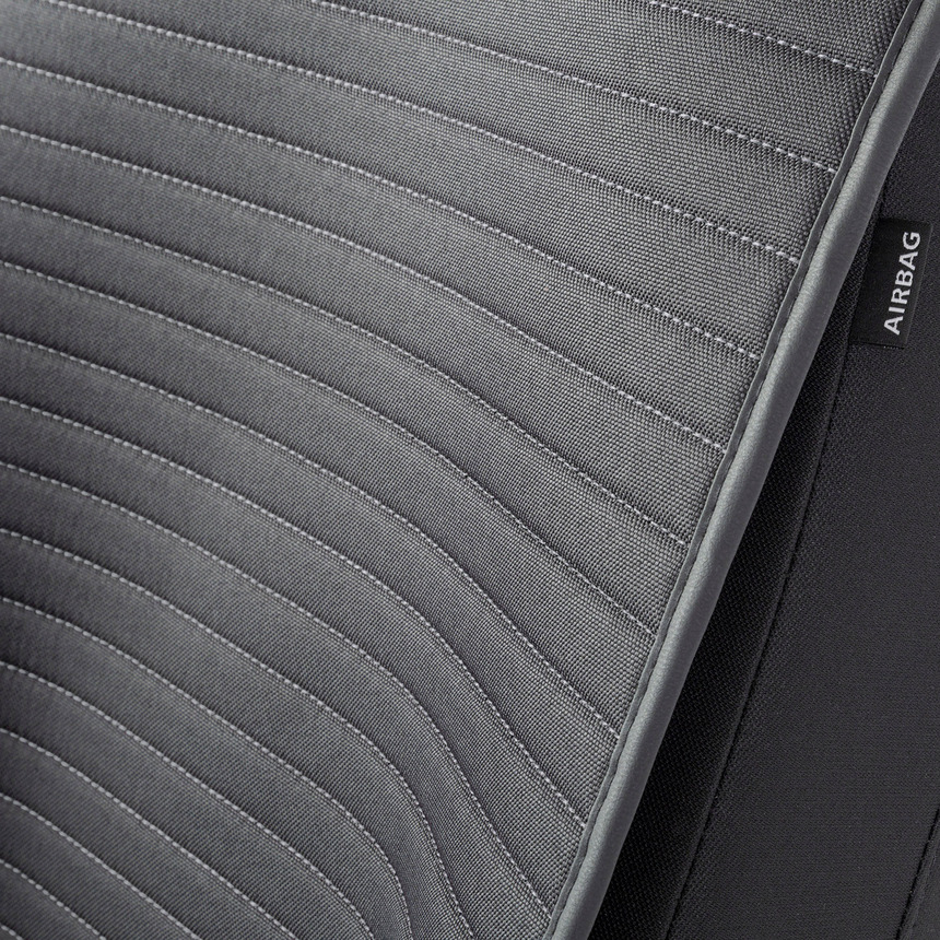 Накидки на передние сиденья "Car Performance", 2 шт., fiberflax CUS-1022 BK/GY