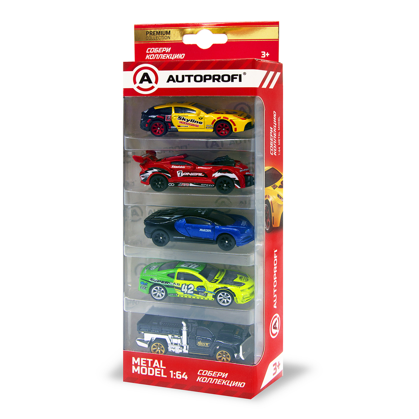 Набор коллекционных машинок 1:64 (5 шт.), в ассортименте SET-05 ASSORT