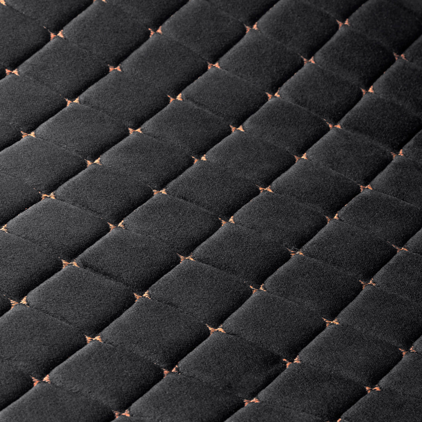 Накидки на передние сиденья "Car Performance", 2 шт., алькантара CUS-1012 BK/BE