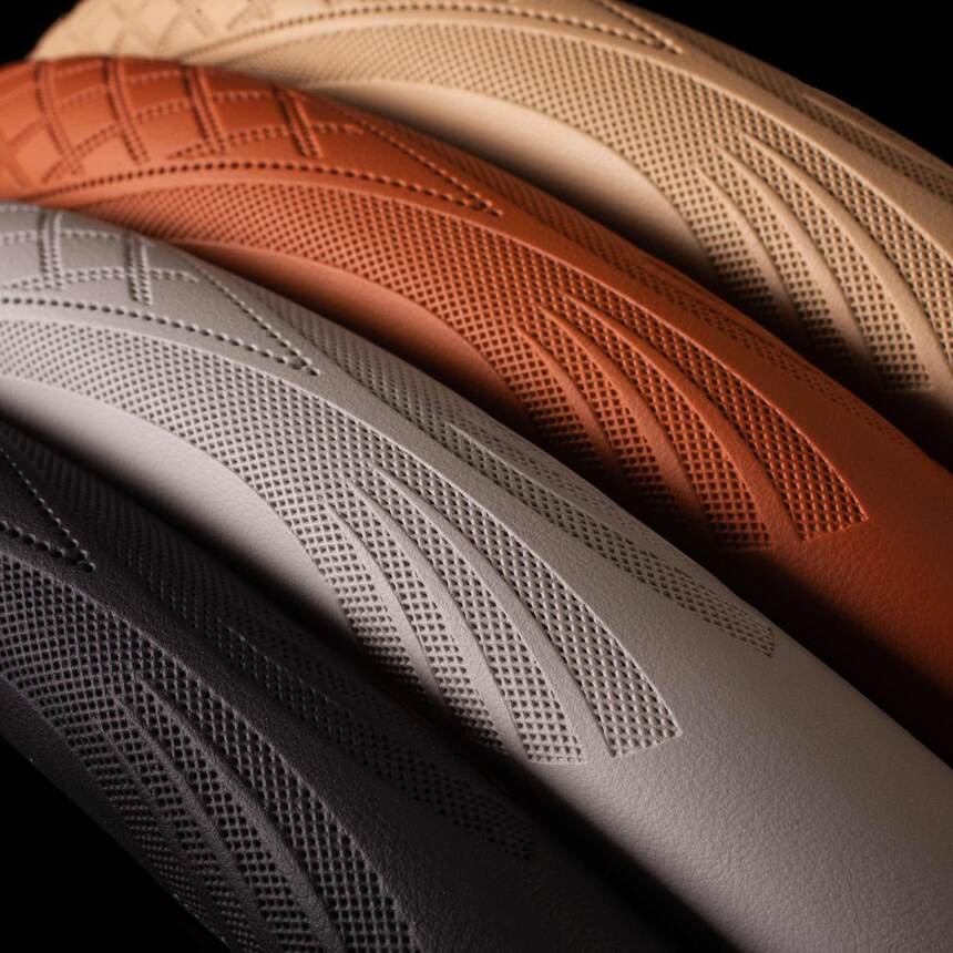 Кожаная оплётка на руль Car Performance, экокожа CP-2010 BK (L)