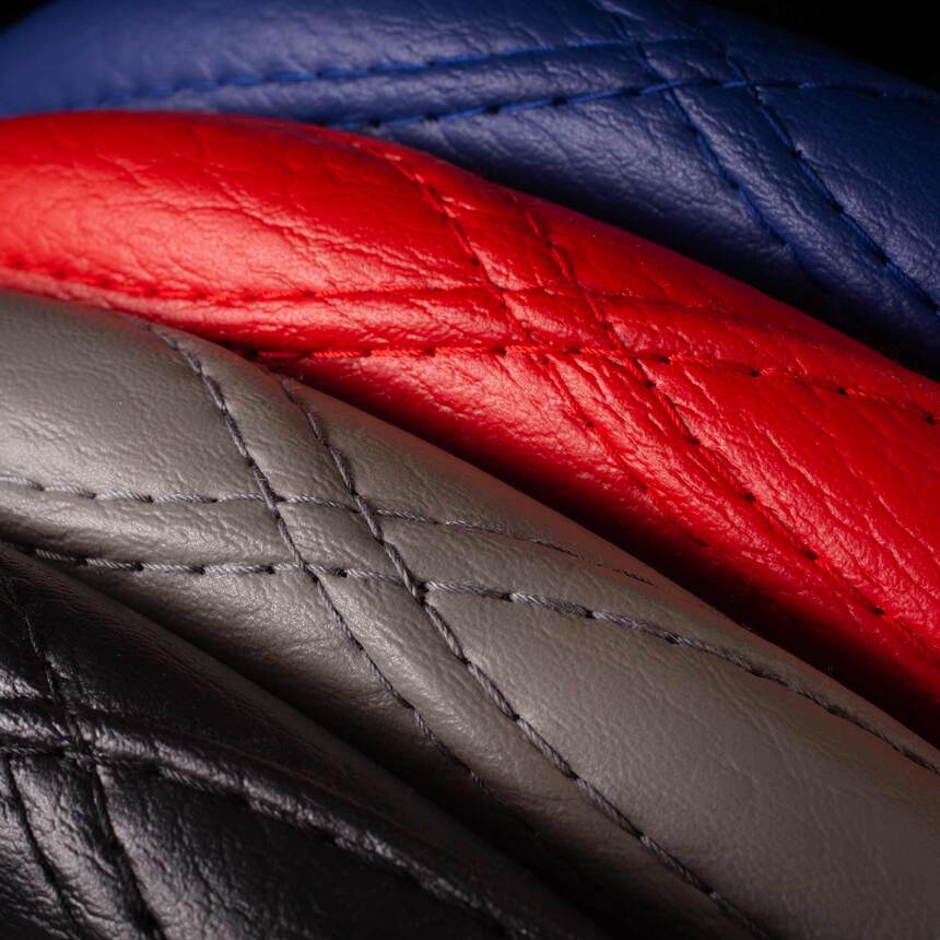 Оплётка на руль Car Performance, искусственная кожа CP-2012 RD (XL)