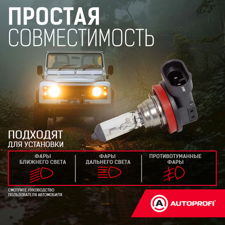 Лампа галогенная STD-H11