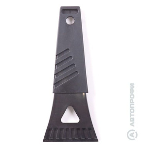 Скребок для снега с прорезиненной ручкой, 18 см., AUTOPROFI SC-1016 BK