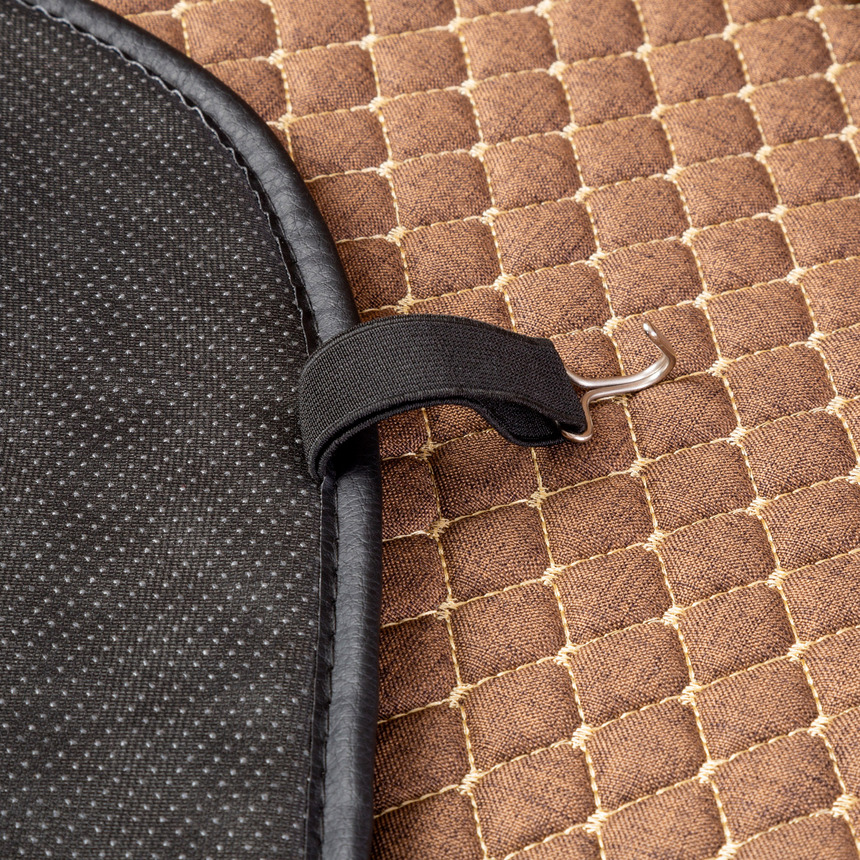 Накидки на передние сиденья "Car Performance", 2 шт., fiberflax CUS-1052 BR/BE