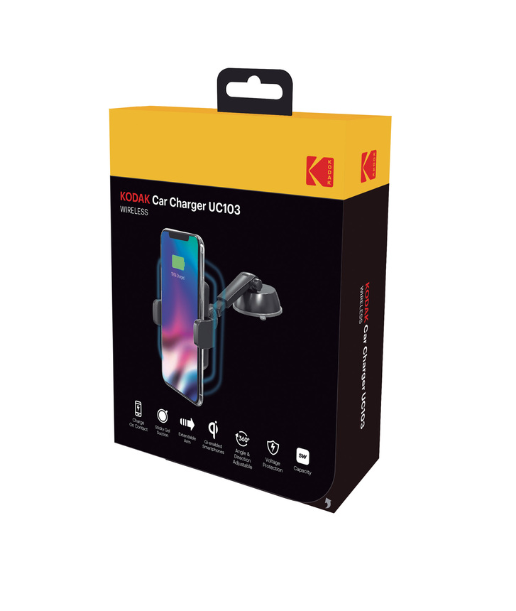 Автомобильное зарядное устройство KODAK для телефона, беспроводное, магнитное UC103