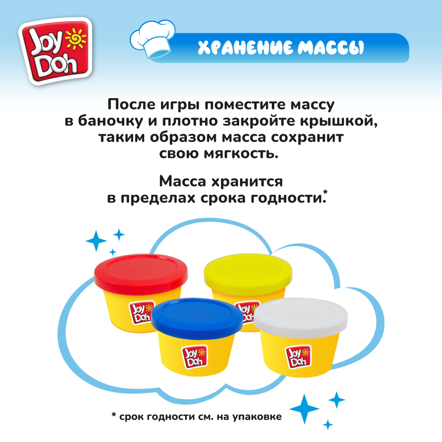 Масса для лепки Joy-Doh, набор МАКАРОННИЦА PAST-200 pot