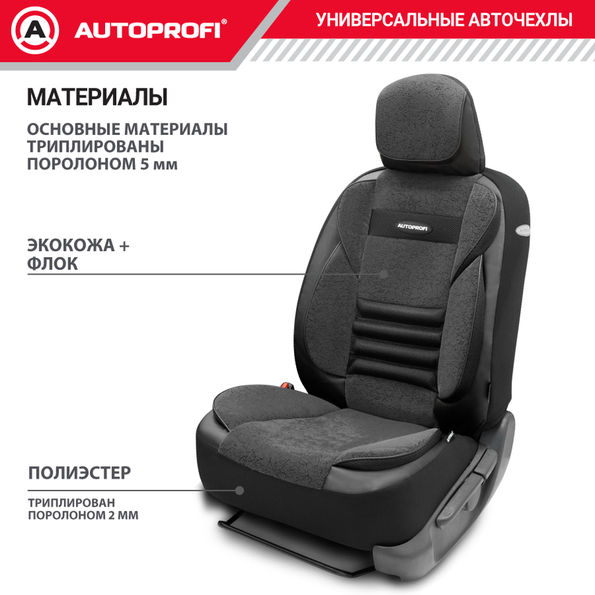 Чехлы на сиденья универсальные MULTI COMFORT MLT-1105GV BK/BK