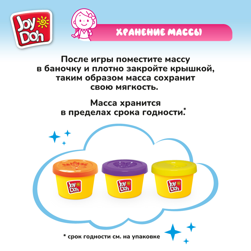 Масса для лепки Joy-Doh, набор СУМАСШЕДШАЯ СТРИЖКА HAIR-150 pot