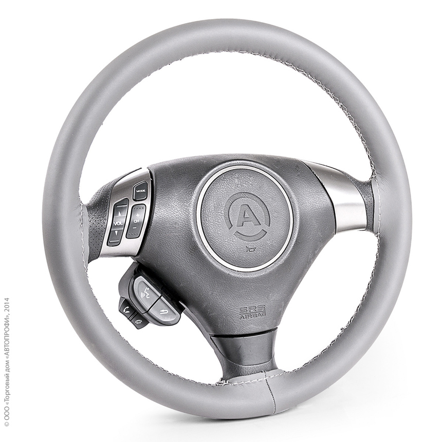 Оплётка для перетяжки руля "AUTOPROFI" SAM-300 GY (M)