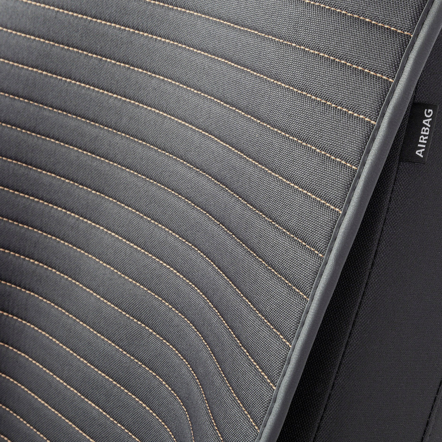 Накидки на передние сиденья "Car Performance", 2 шт., fiberflax CUS-1022 BK/BE