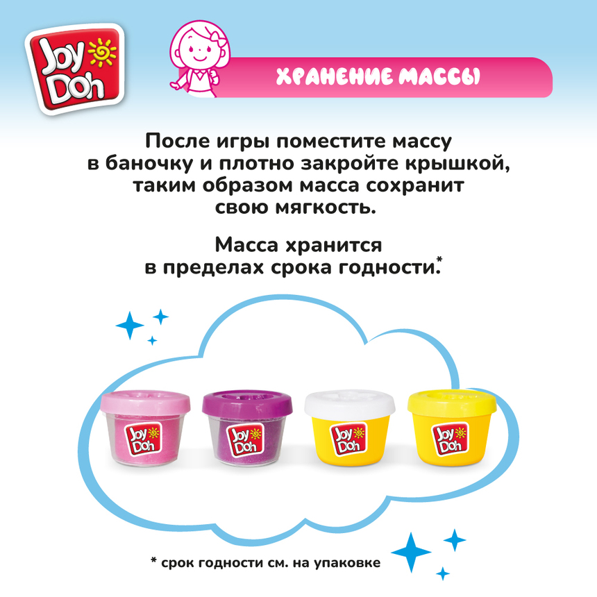 Масса для лепки Joy-Doh, набор МИР ЕДИНОРОГОВ UNIC-200 pot