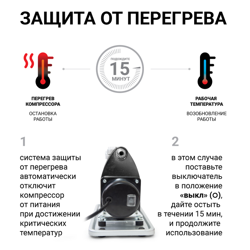 Компрессор автомобильный 90 л./мин. AUTOPROFI AK-900