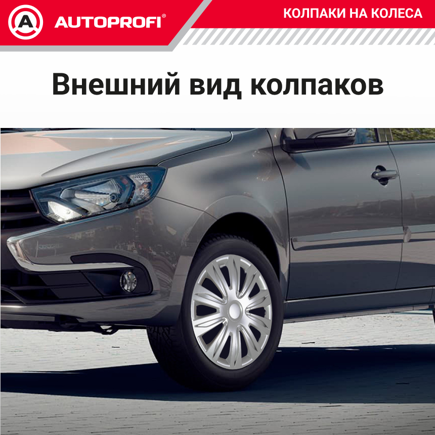 Колпаки на колёса AUTOPROFI WC-2010 SILVER (14)