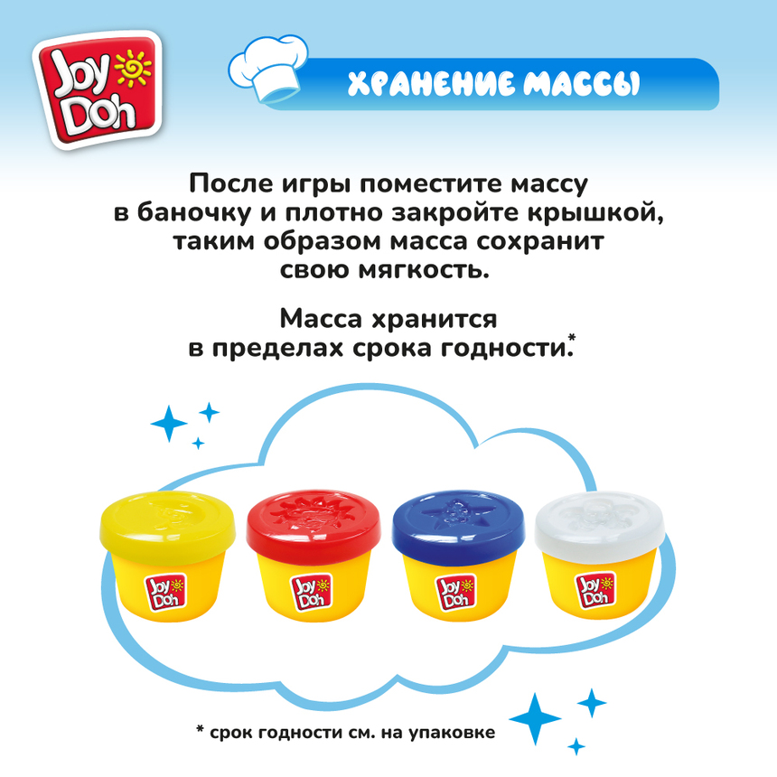 Масса для лепки Joy-Doh, набор БАШНЯ СЛАДКОЕЖКИ CUPC-200 pot