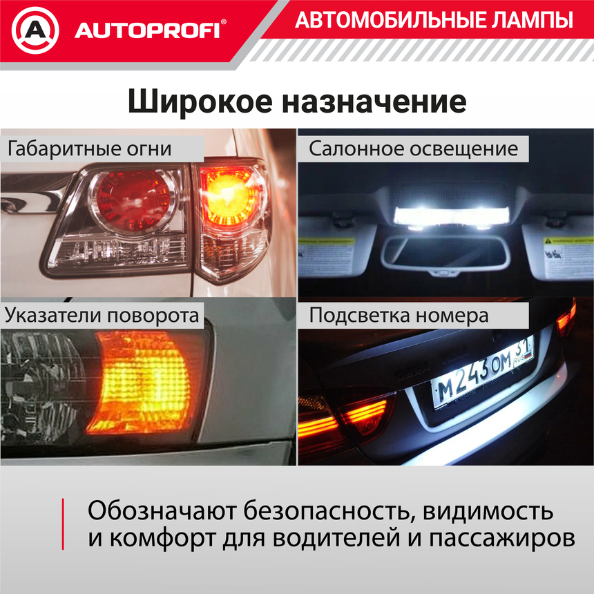 Лампа накаливания AP-W5W-B