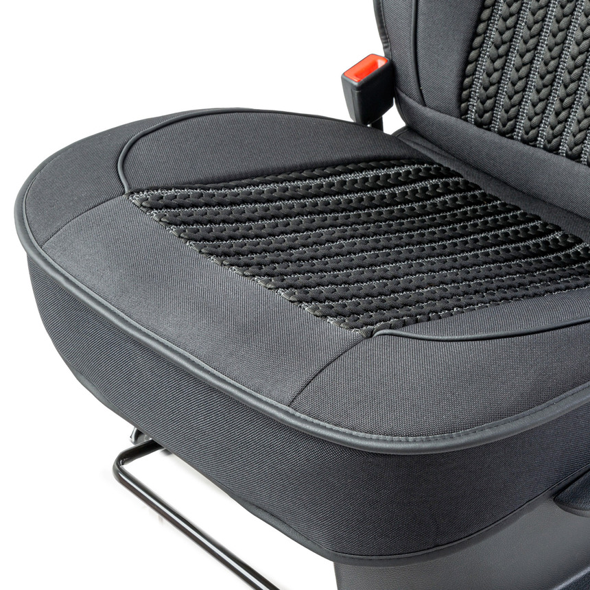 Каркасные накидки на передние сиденья "Car Performance", 2 шт., fiberflax CUS-2062 BK/BK