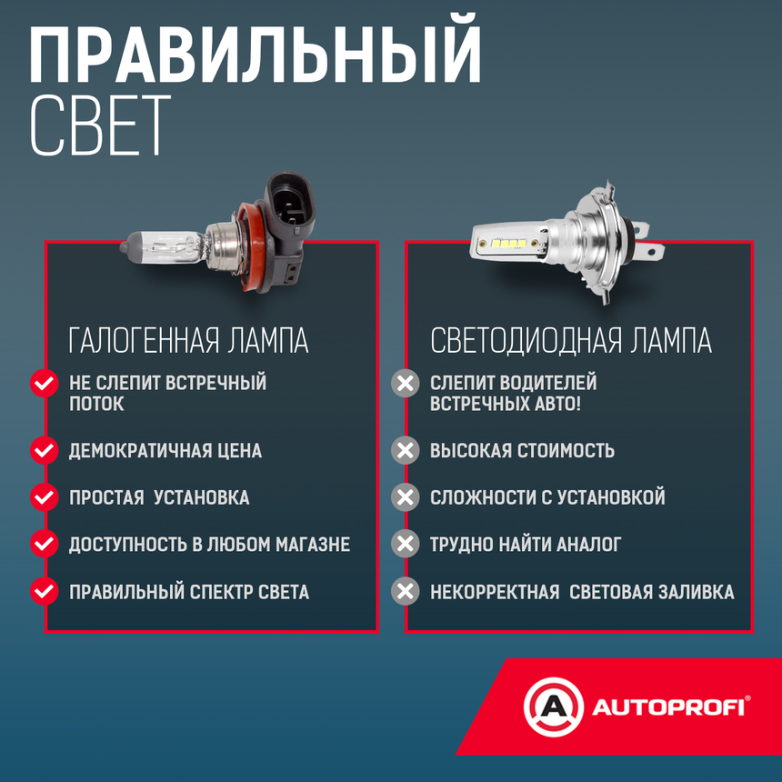 Лампа галогенная STD-H8