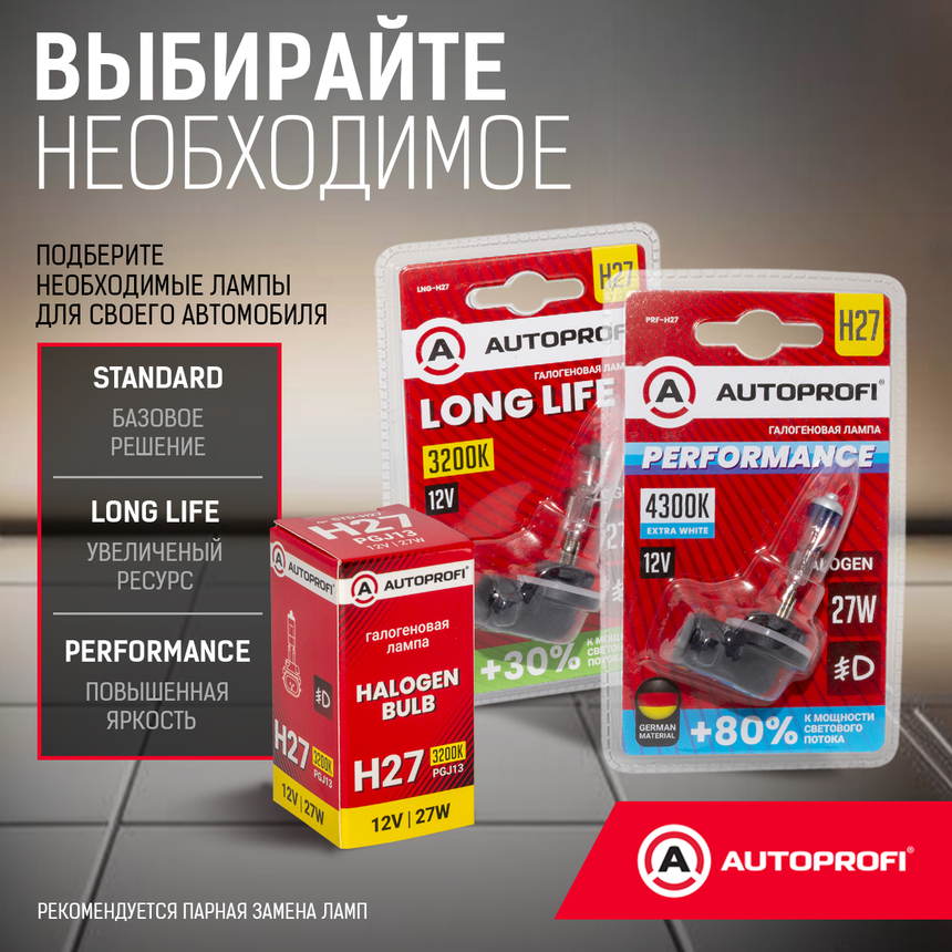 Лампа галогенная STD-H27