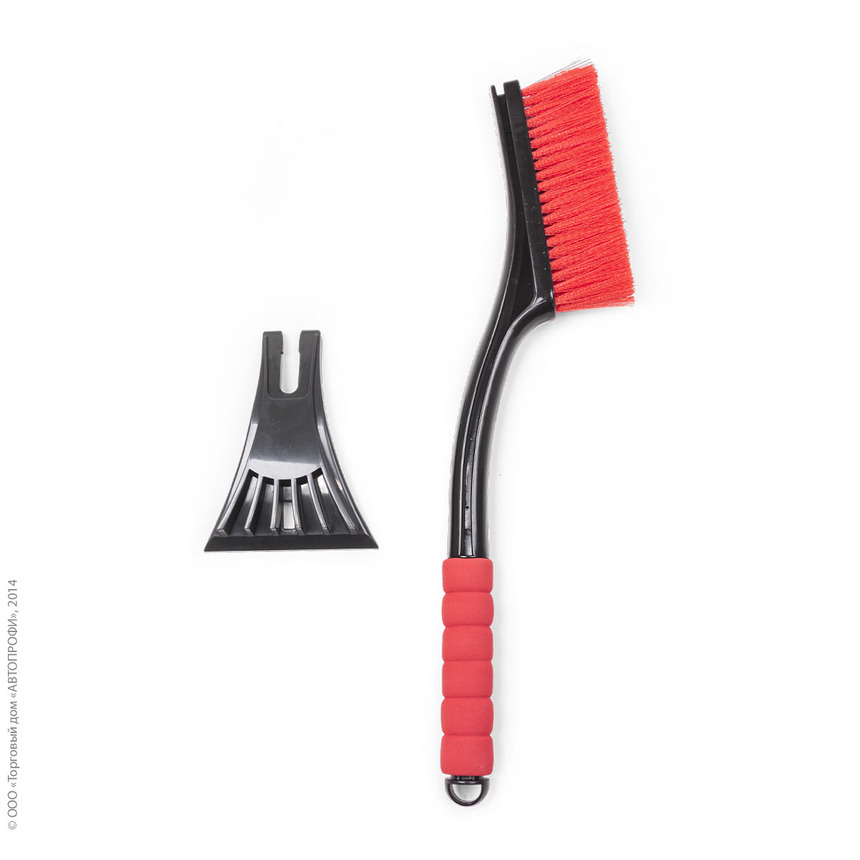 Щетка для снега "AUTOPROFI" SB-1444 BK/RD