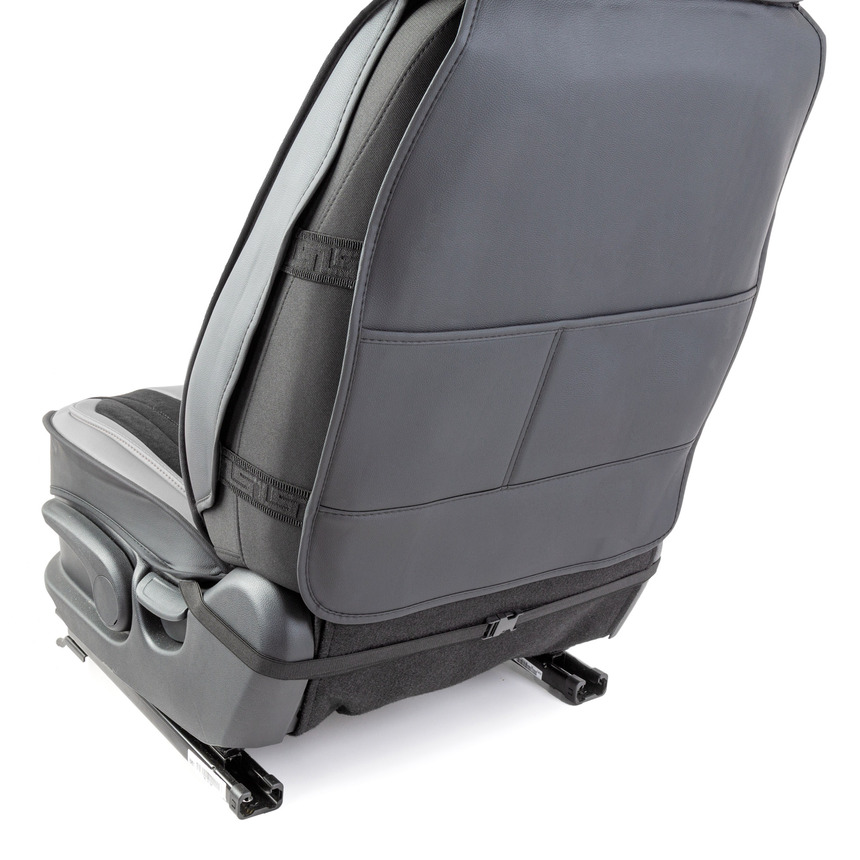 Каркасные 3D накидки на передние сиденья "Car Performance", 2 шт., экокожа/алькантара CUS-3034 BK/GY