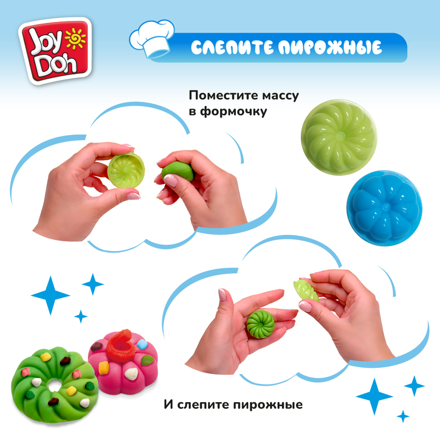 Масса для лепки Joy Doh, набор МАГАЗИН СЛАДОСТЕЙ CANDY-224 pot