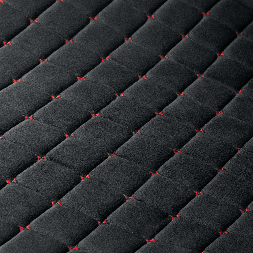 Накидки на передние сиденья "Car Performance", 2 шт., алькантара CUS-1012 BK/RD