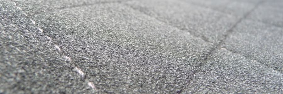 Макроснимок волокон алькантары